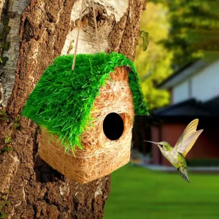 Triangle Grass Bird House